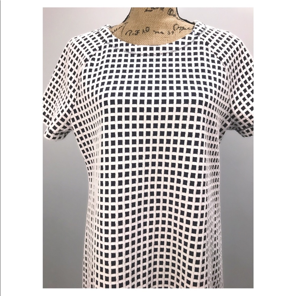 ❌SOLD❌Lou & Grey Black & White Grid Print Dress - Picture 3 of 3